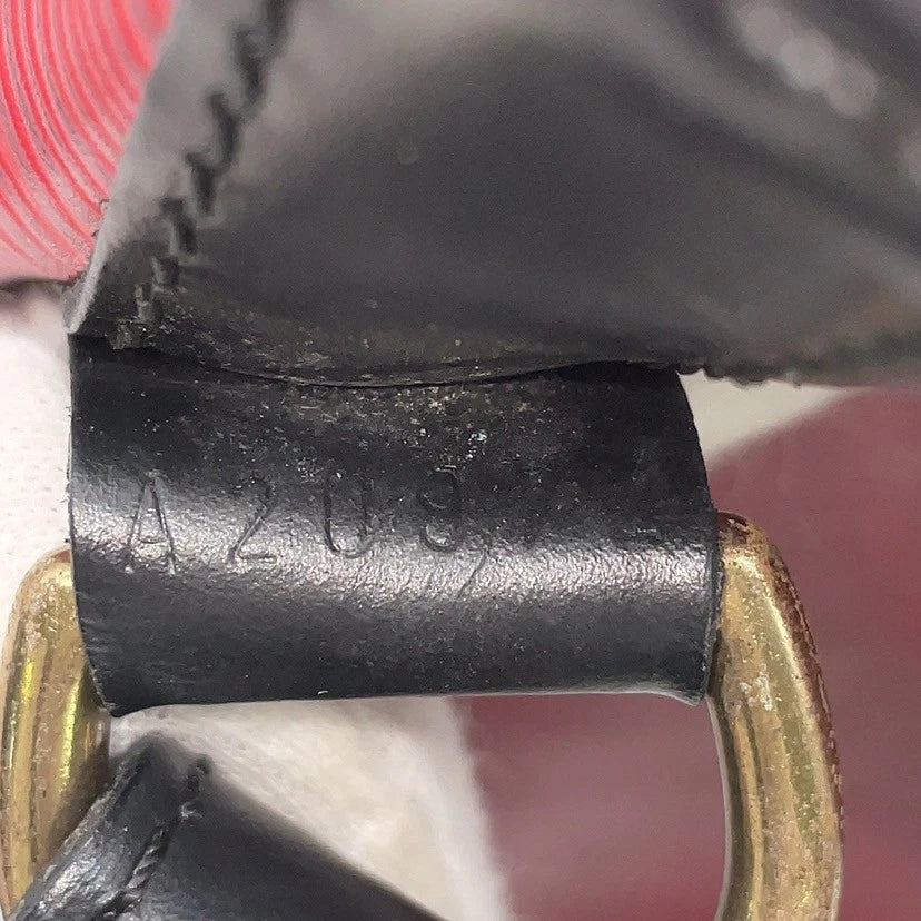 Original/Auth Louis Vuitton - Petit Noe Tasche - Klassisch - Epi Rot/Schwarz