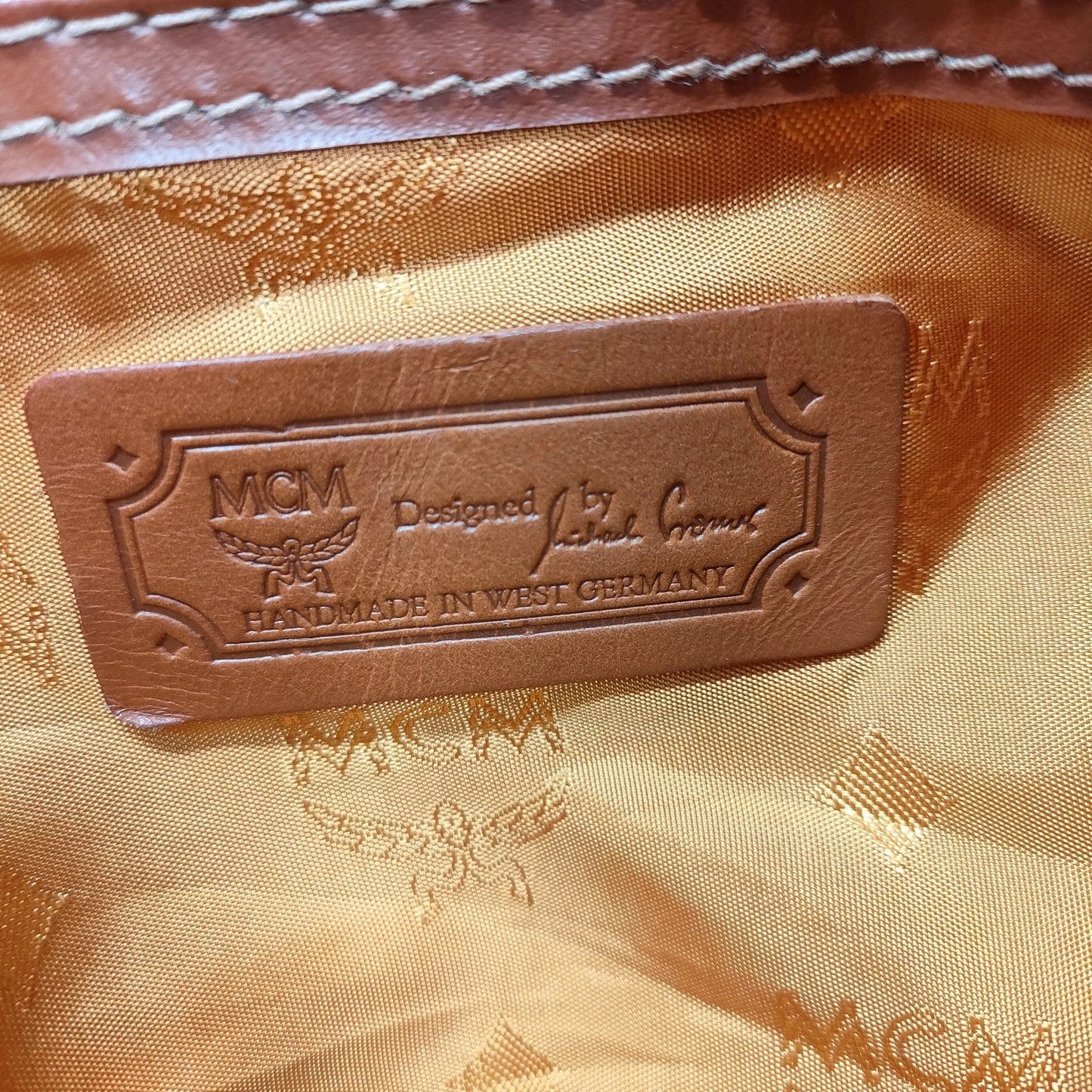 Original/Auth MCM - Vintage Boston Bag 55 - Monogramm Canvas mit Leder