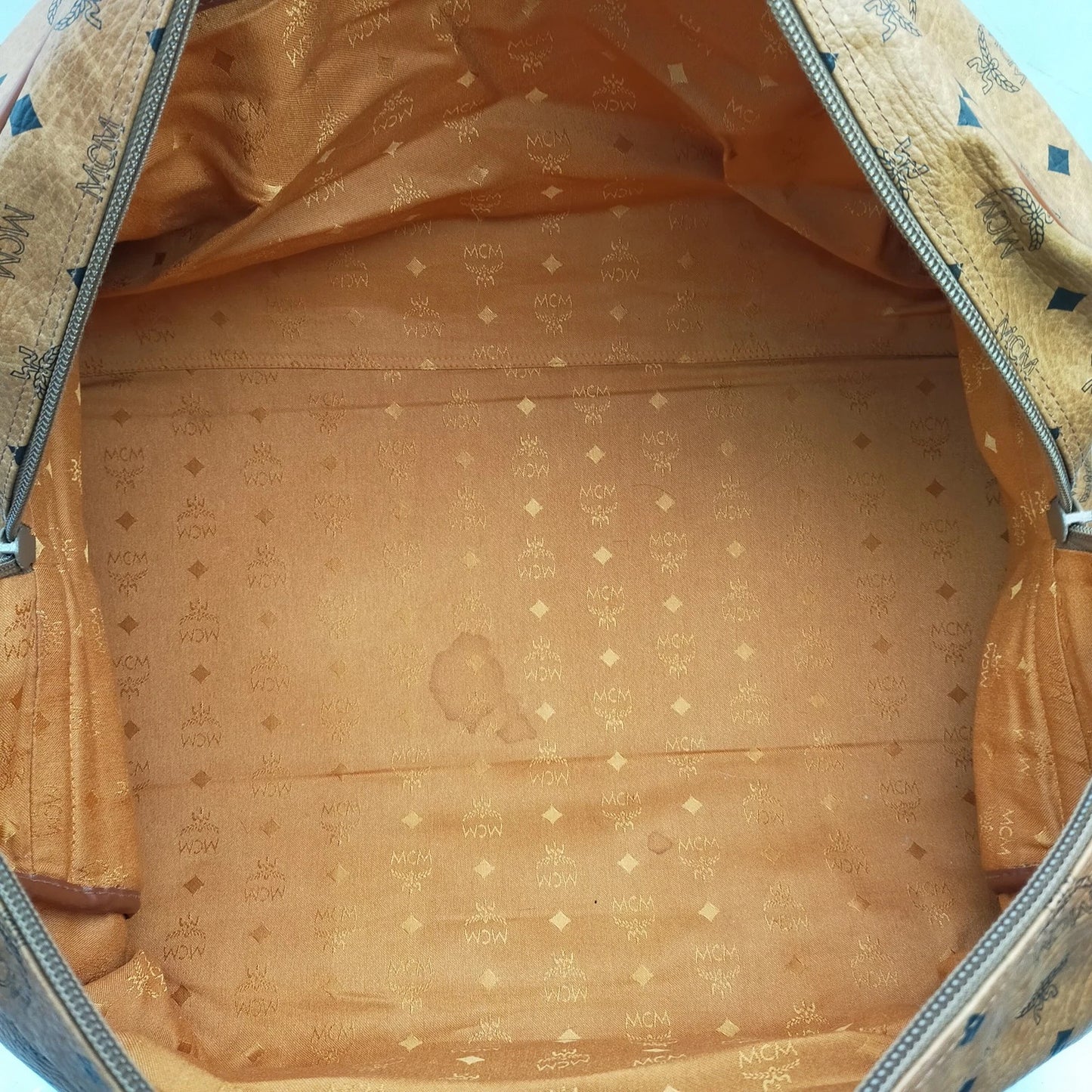 Original/Auth MCM - Vintage Boston Bag 55 - Monogramm Canvas mit Leder