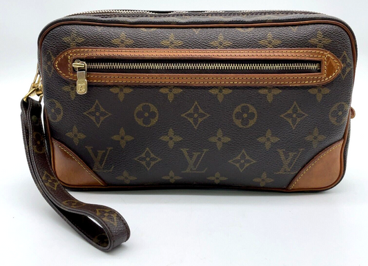 Original/Auth Louis Vuitton - Marly Dragonne GM Clutch Bag - Klassisch - Monogramm