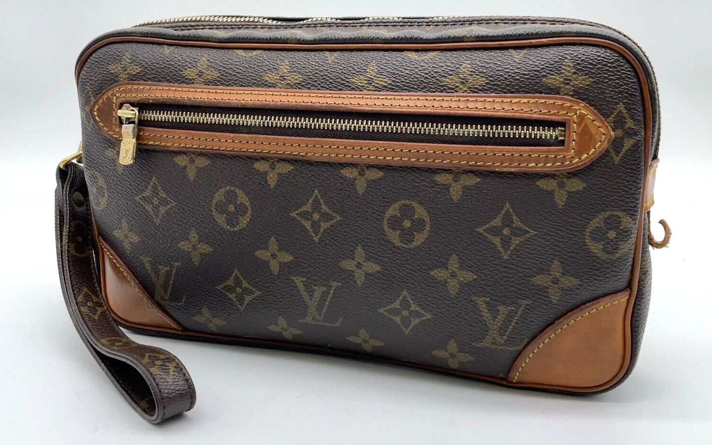 Original/Auth Louis Vuitton - Marly Dragonne GM Clutch Bag - Klassisch - Monogramm