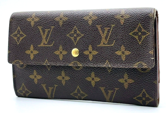 Original/Auth Louis Vuitton - Portefeuille International Wallet - Klassisch - Monogramm