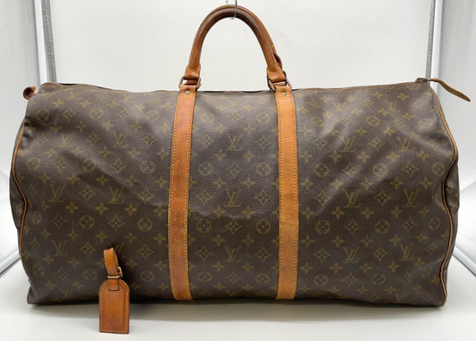 Original/Auth Louis Vuitton - Keepall 60 Boston Tasche - Klassisch - Monogramm