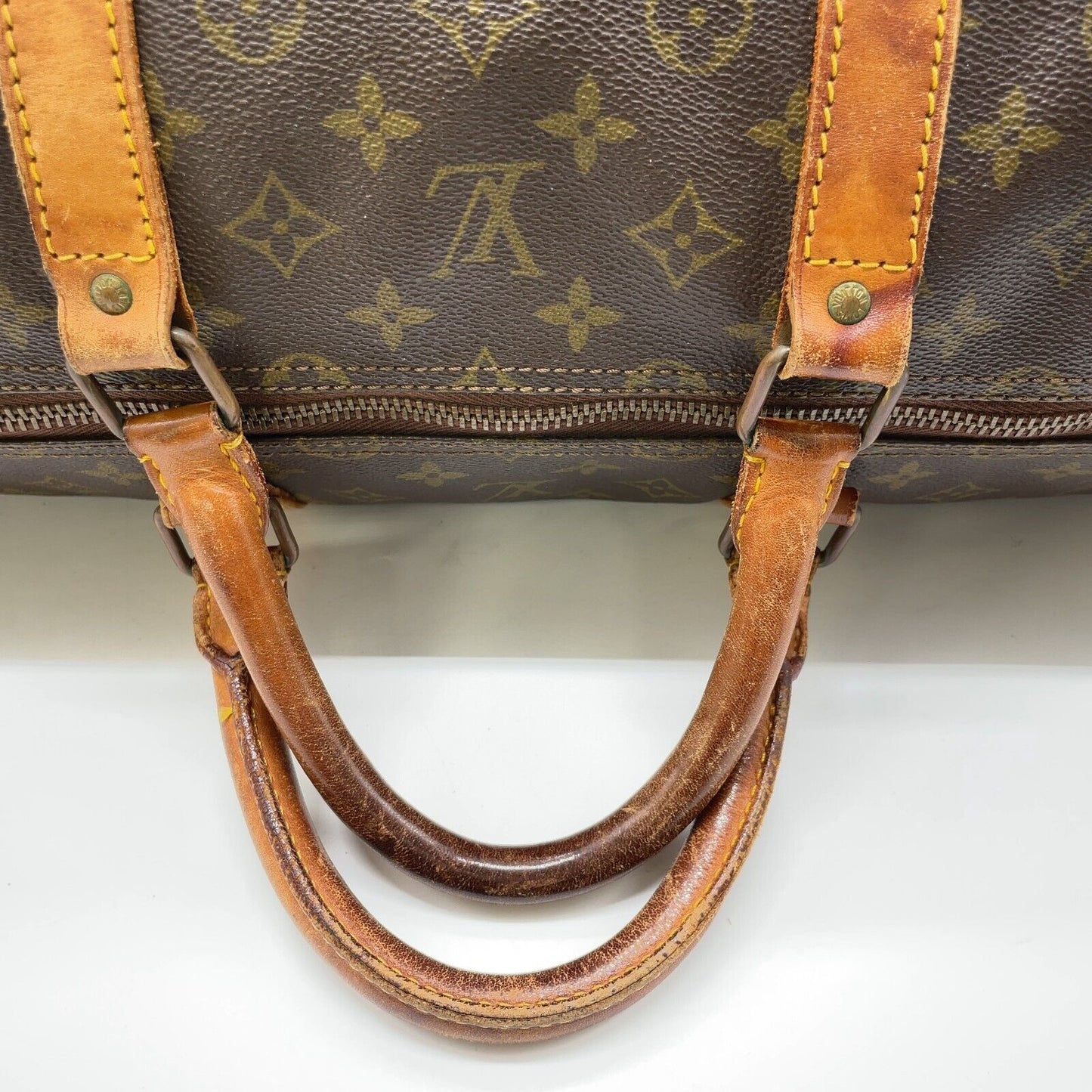 Original/Auth Louis Vuitton - Keepall 60 Boston Tasche - Klassisch - Monogramm