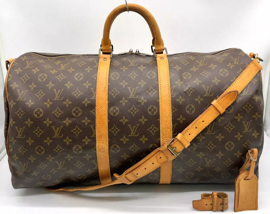 Original/Auth Louis Vuitton - Keepall Bandouliere 55 - Klassisch - Monogramm