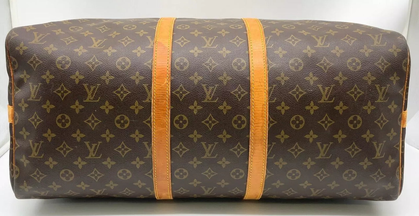Original/Auth Louis Vuitton - Keepall Bandouliere 55 - Klassisch - Monogramm
