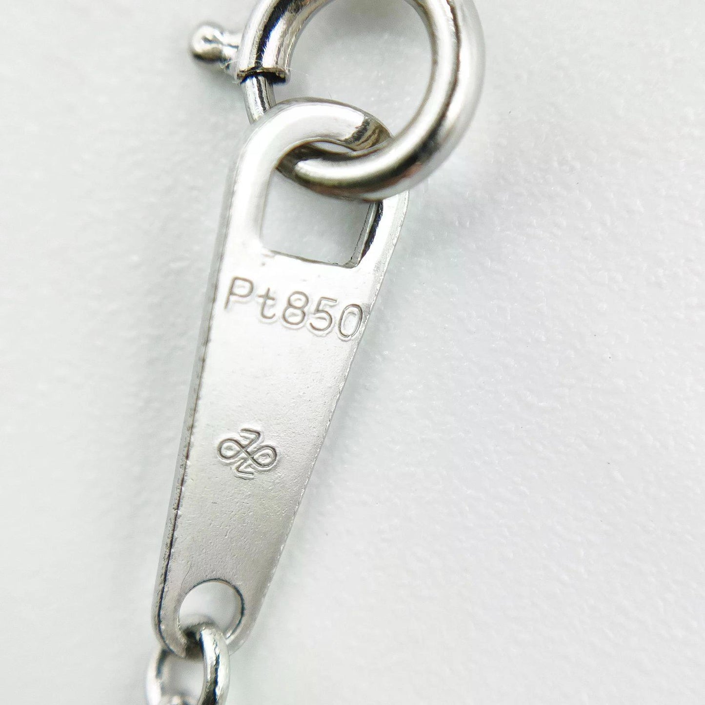Original/Auth - Kette mit Anhänger - Platin - 850 Pt. / 1,01 Ct. Diamant - 41 cm