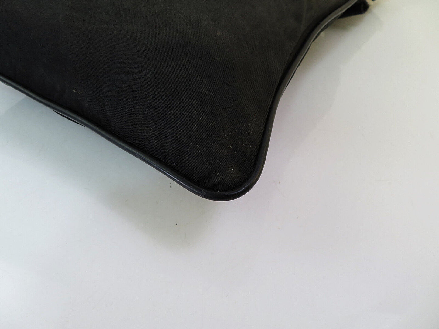 Original/Auth Prada - Tessuto Umhängetasche - Nylon / Leder - Schwarz