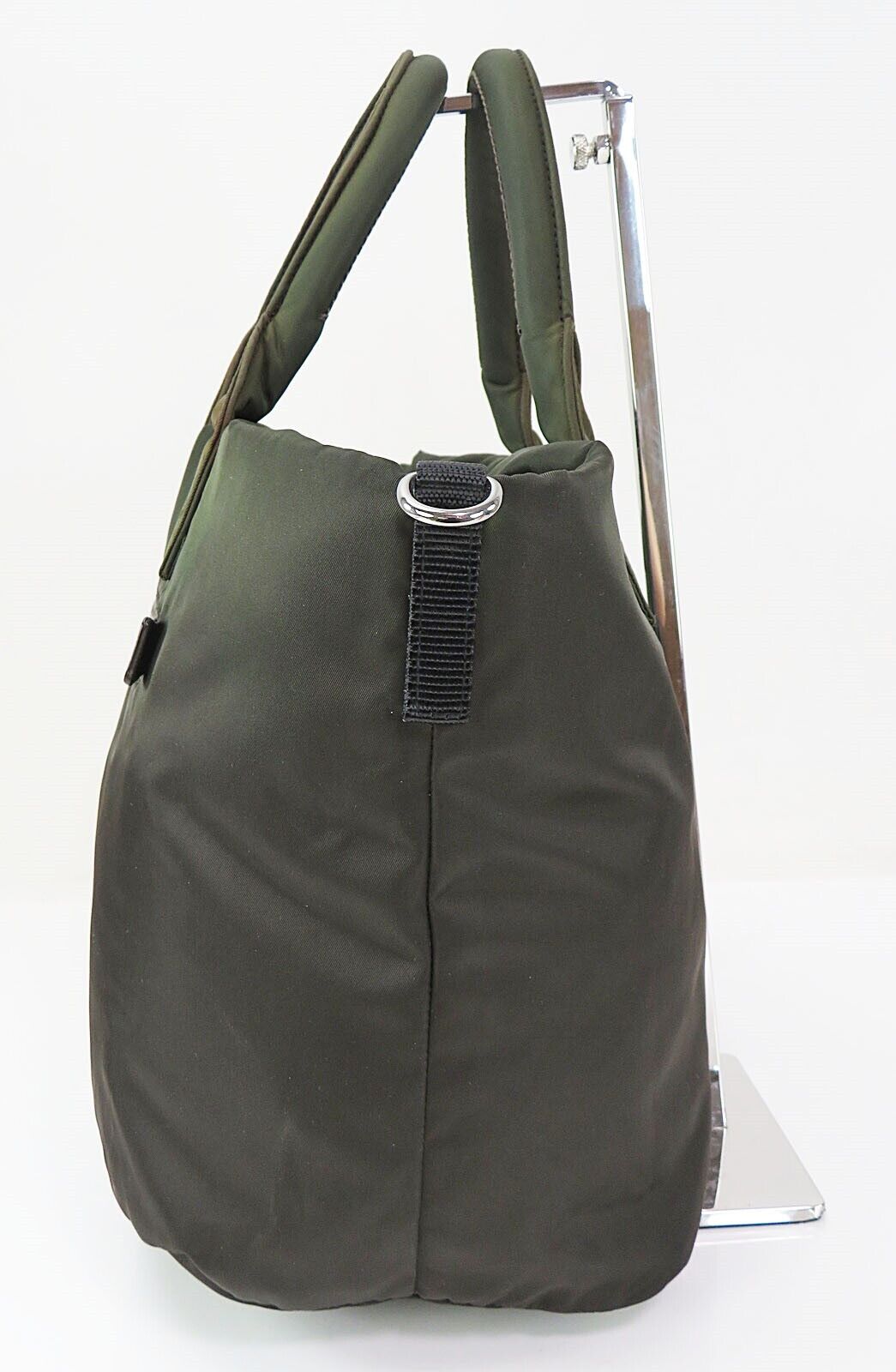 Original/Auth Prada - Reversible Handtasche - Nylon - Schwarz/Grün