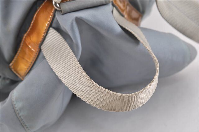 Original/Auth Prada - Tessuto Rucksack - Klassisch - Nylon - Hellblau