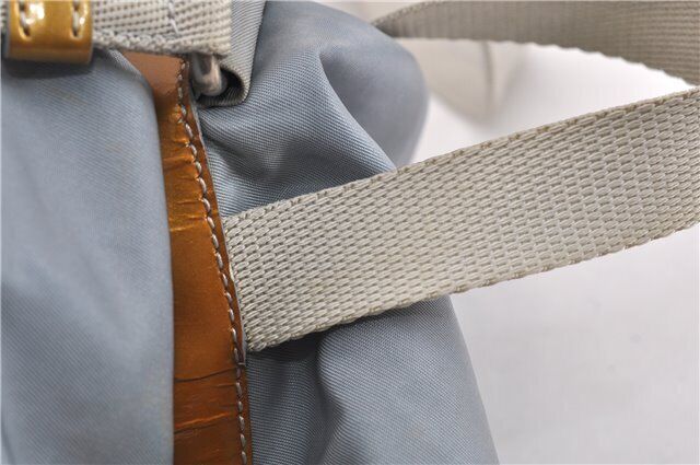 Original/Auth Prada - Tessuto Rucksack - Klassisch - Nylon - Hellblau