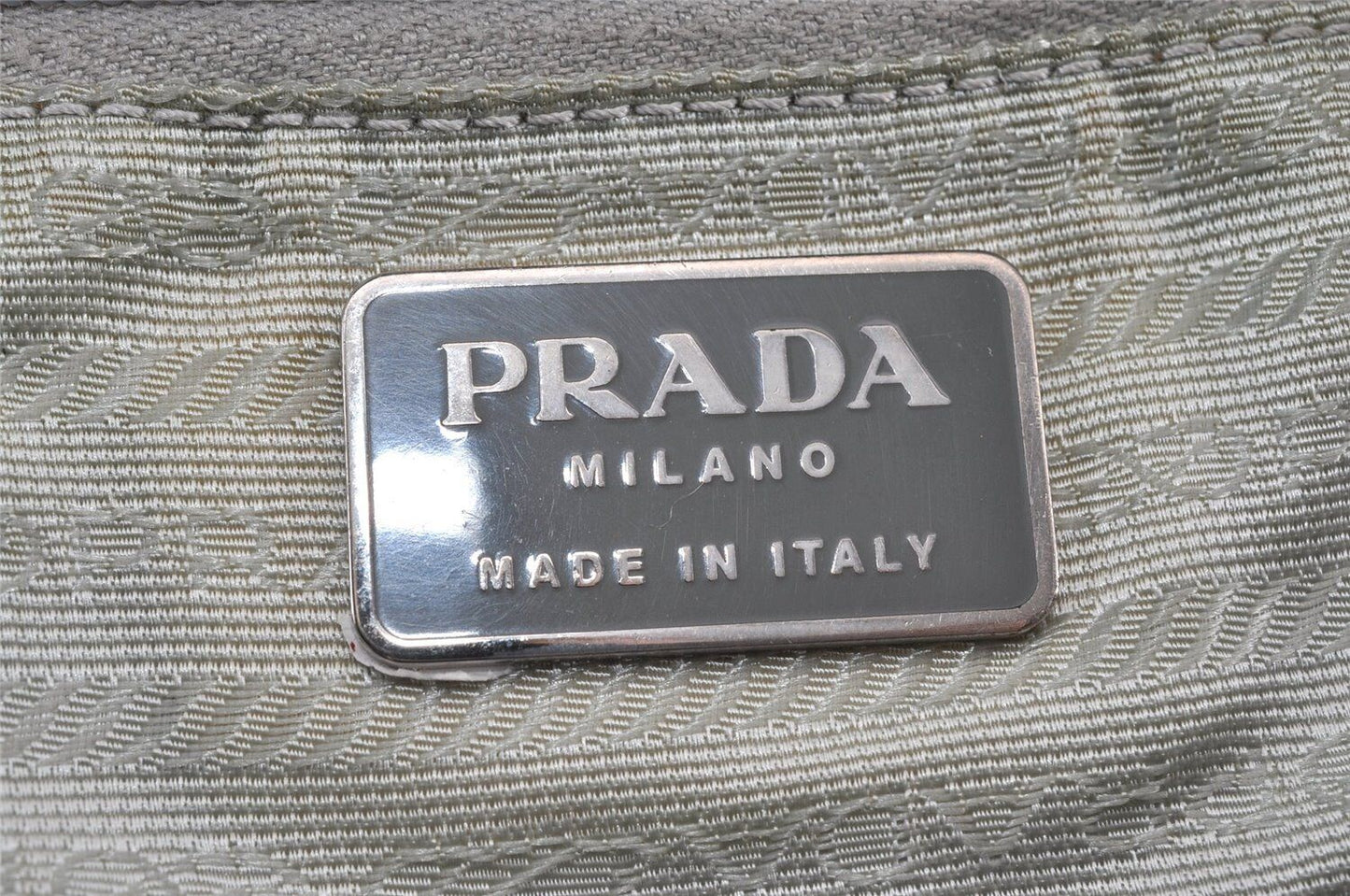 Original/Auth Prada - Tessuto Rucksack - Klassisch - Nylon - Hellblau