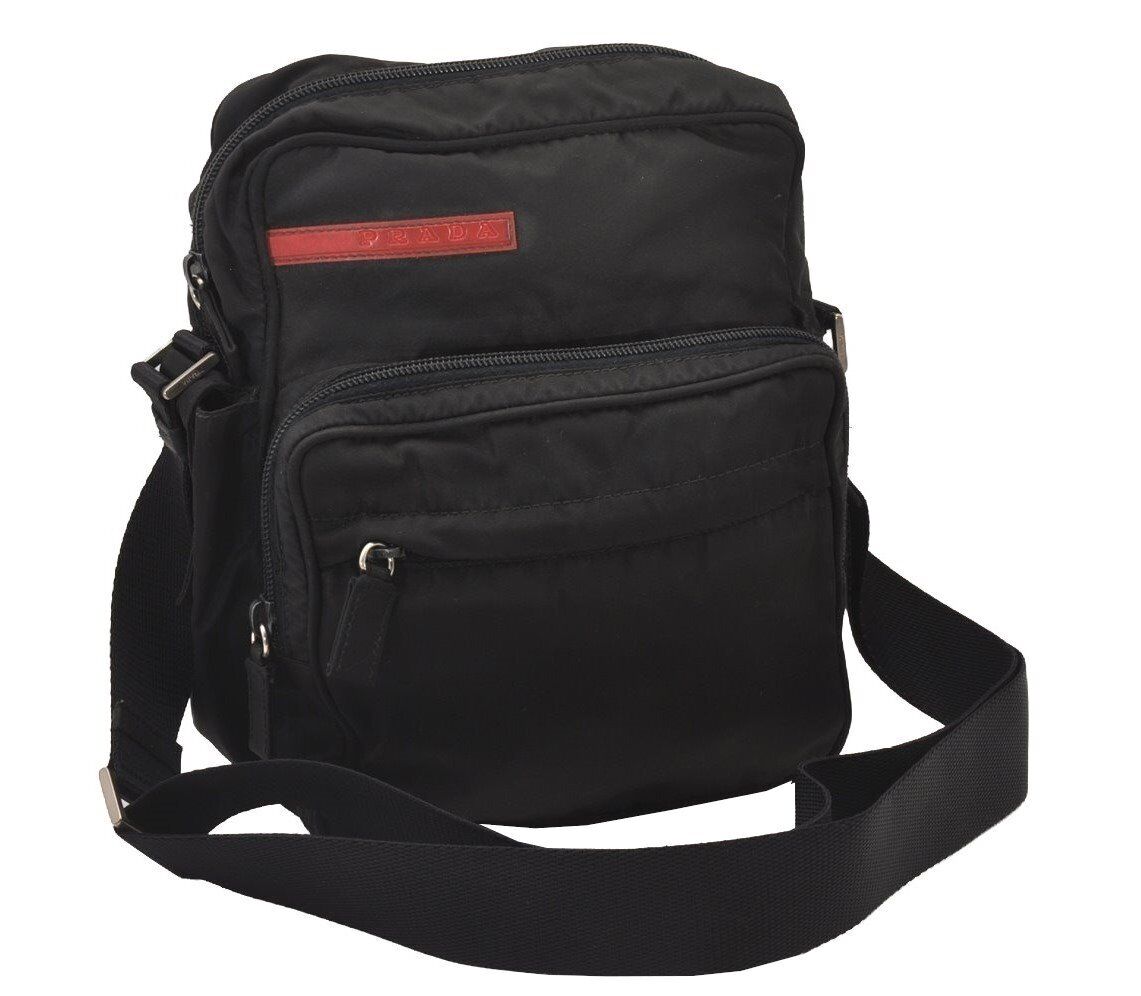 Original/Auth Prada - Sports Vintage Umhängetasche - Nylon - Schwarz
