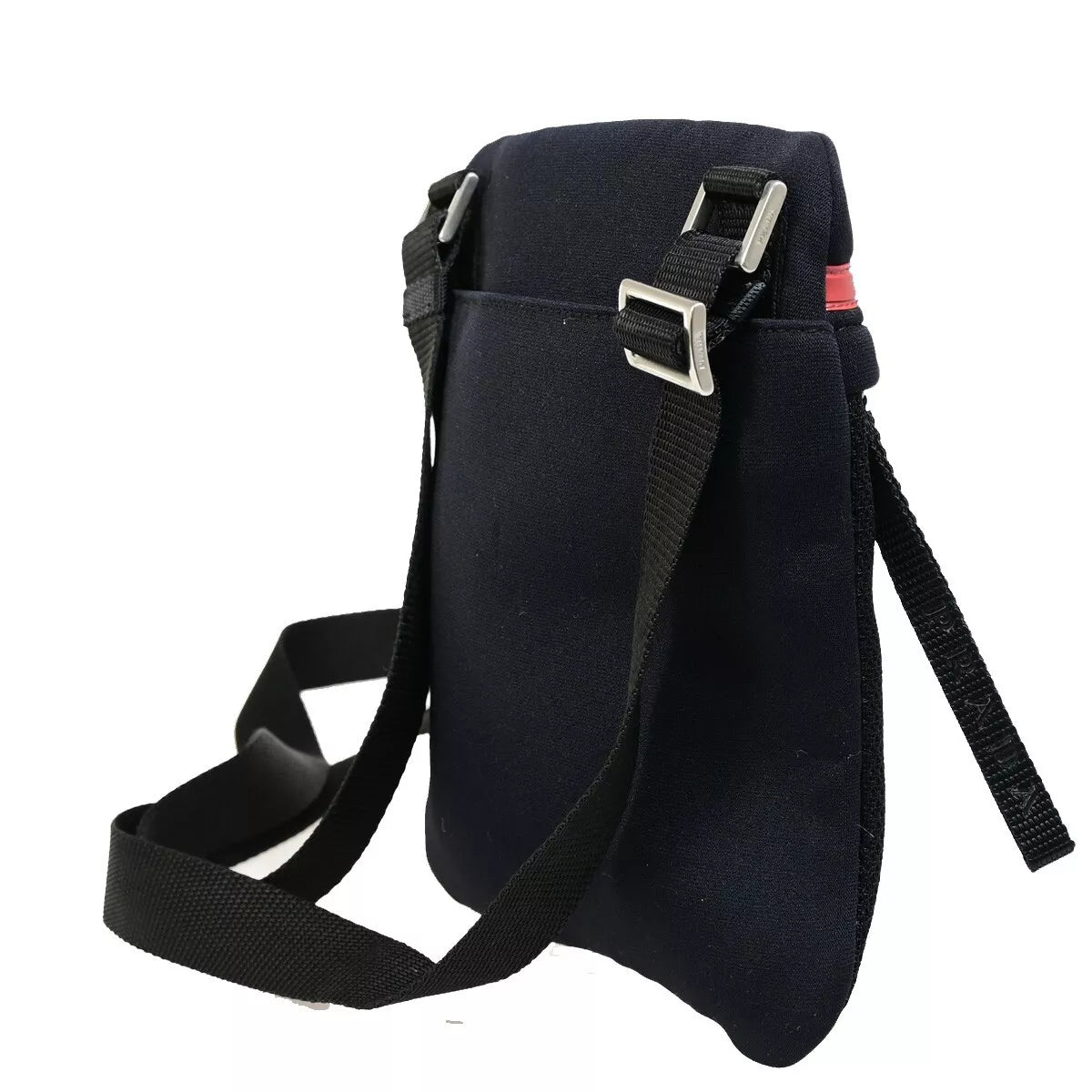Original/Auth Prada - Crossbody Mini Schultertasche - Nylon - Schwarz