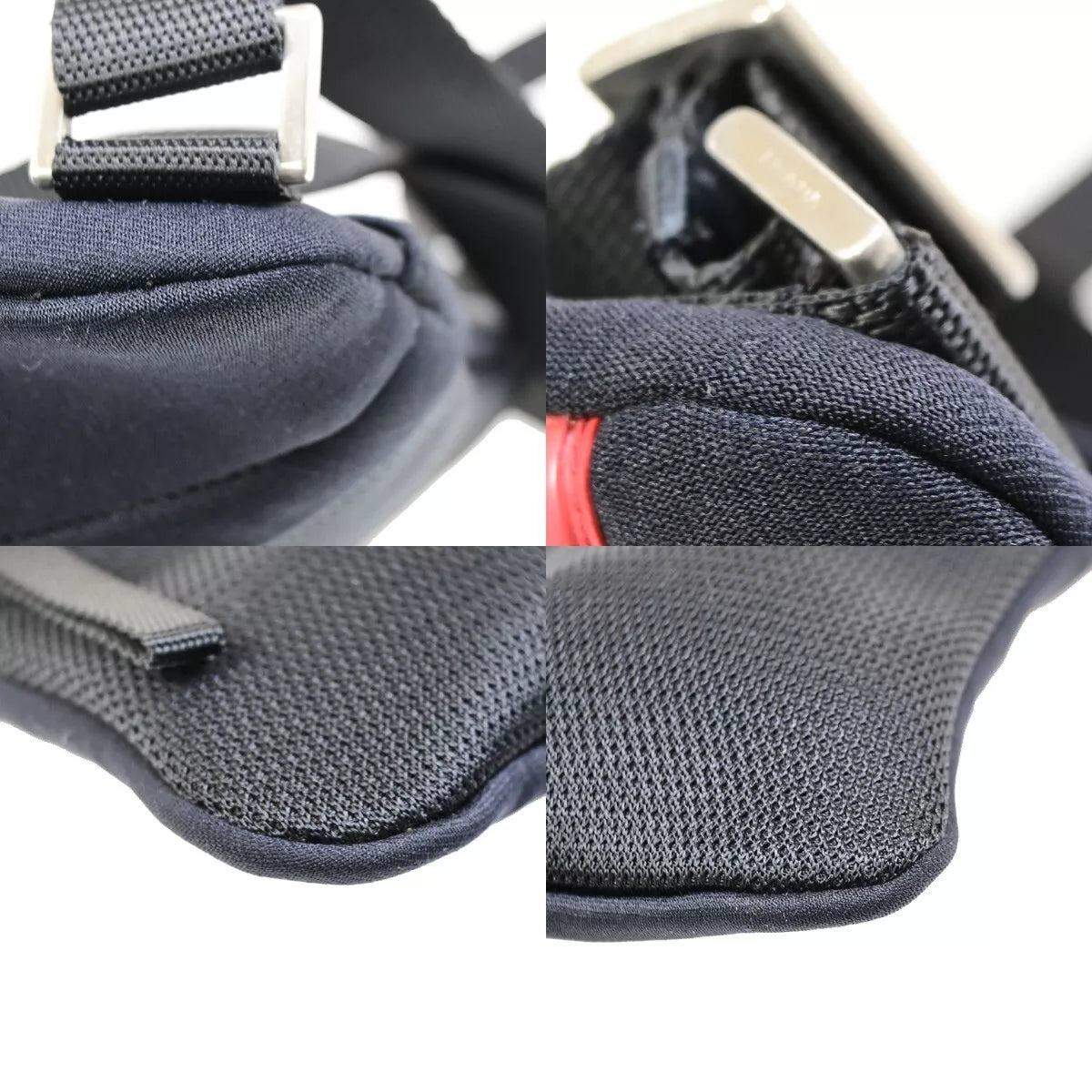 Original/Auth Prada - Crossbody Mini Schultertasche - Nylon - Schwarz