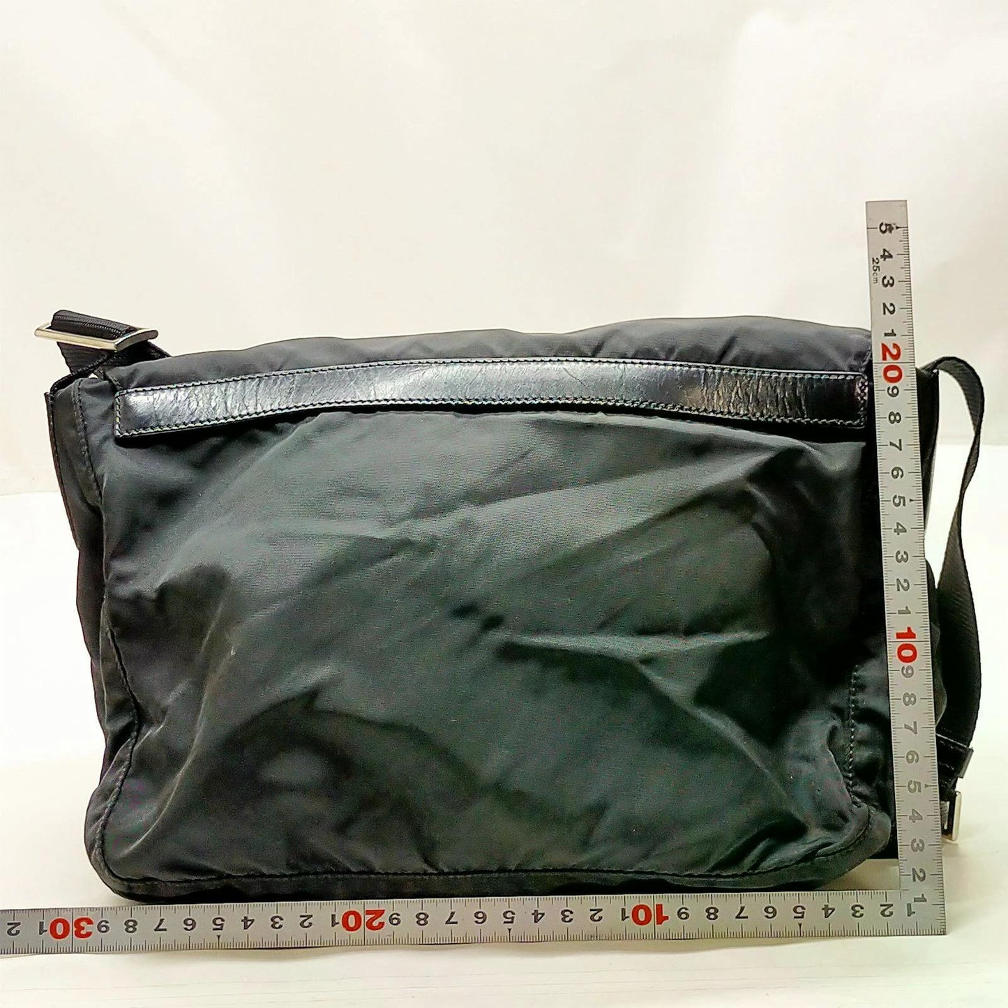 Original/Auth Prada - Crossbody Umhängetasche - Nylon / Leder - Schwarz