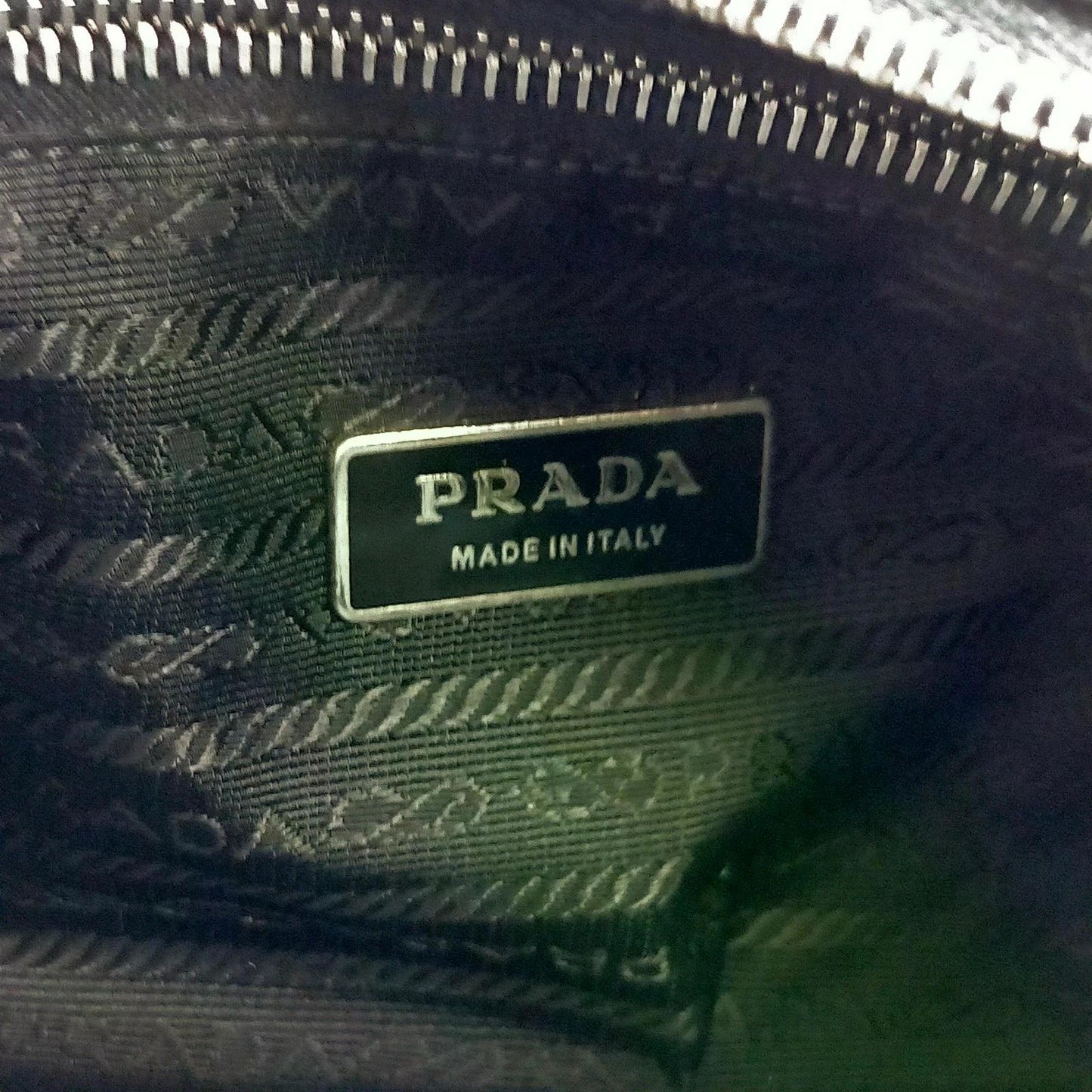 Original/Auth Prada - Crossbody Umhängetasche - Nylon / Leder - Schwarz