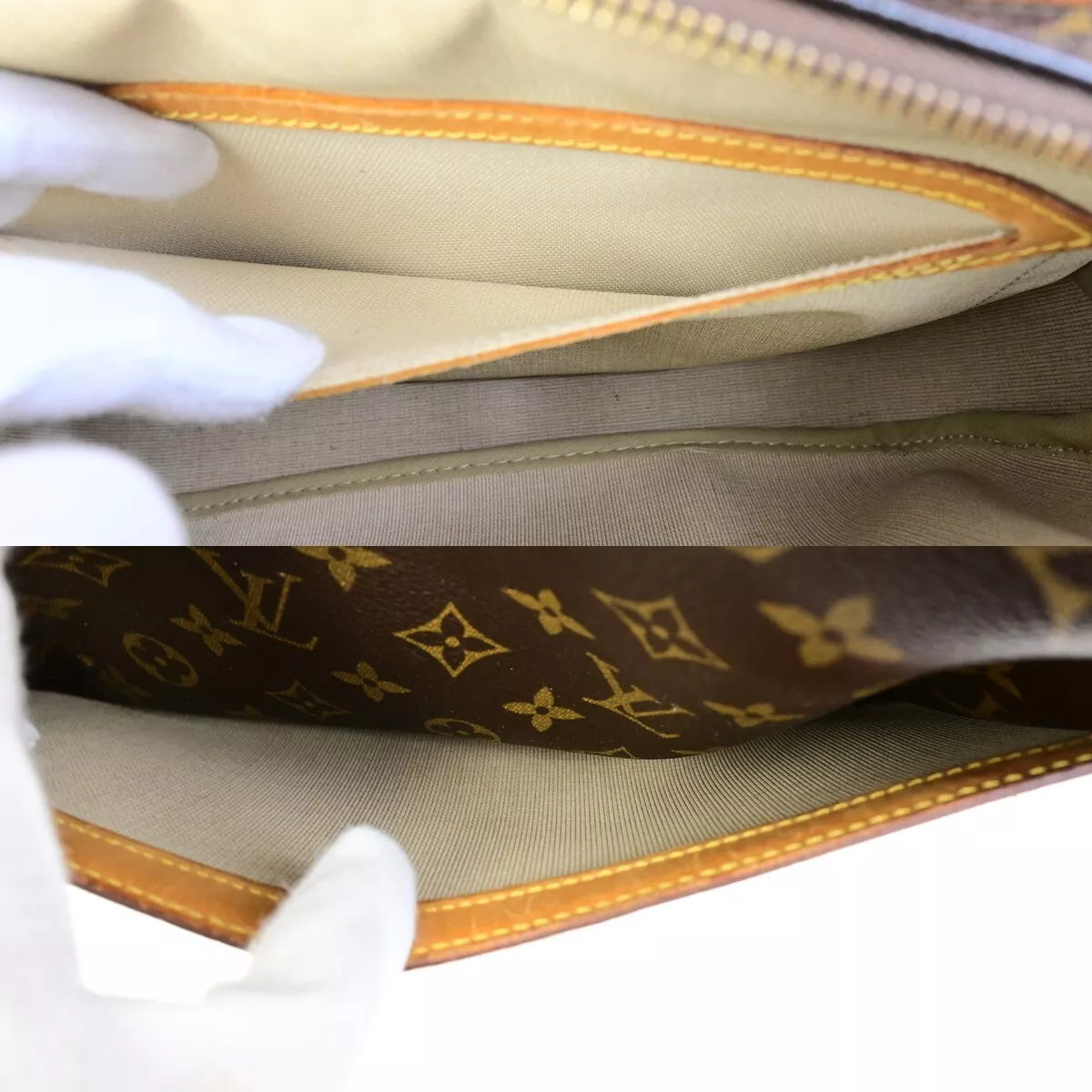 Original/Auth Louis Vuitton - Reporter PM Schultertasche - Klassisch - Monogramm
