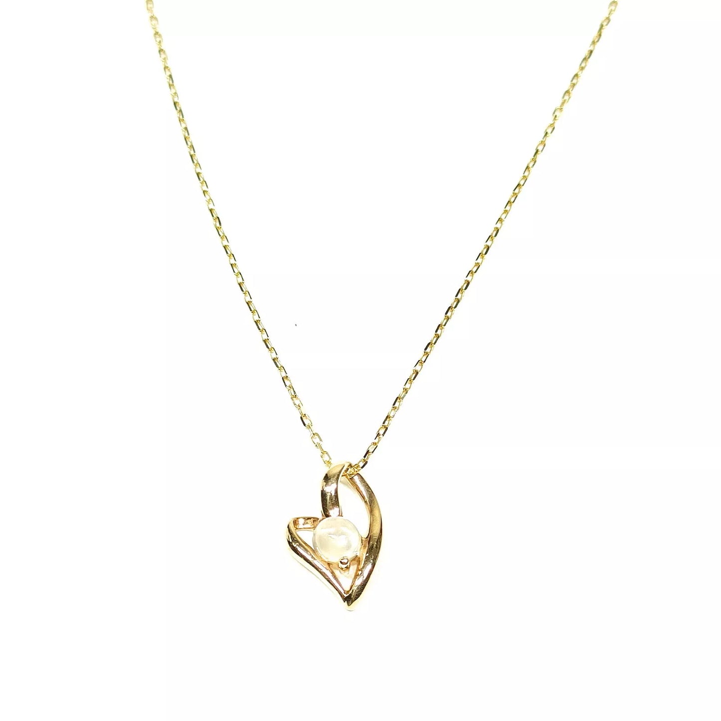 Original/Auth - Anhänger mit Kette - Gold und Quarz - 10k / 417er Gold - 40 cm