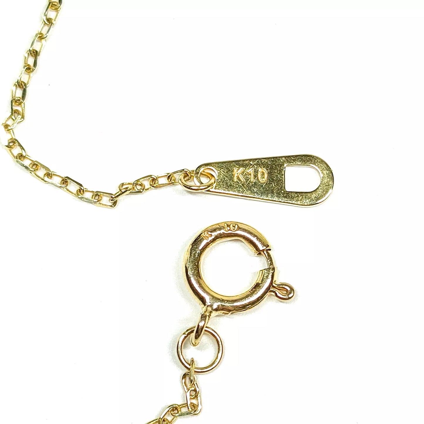 Original/Auth - Anhänger mit Kette - Gold und Quarz - 10k / 417er Gold - 40 cm