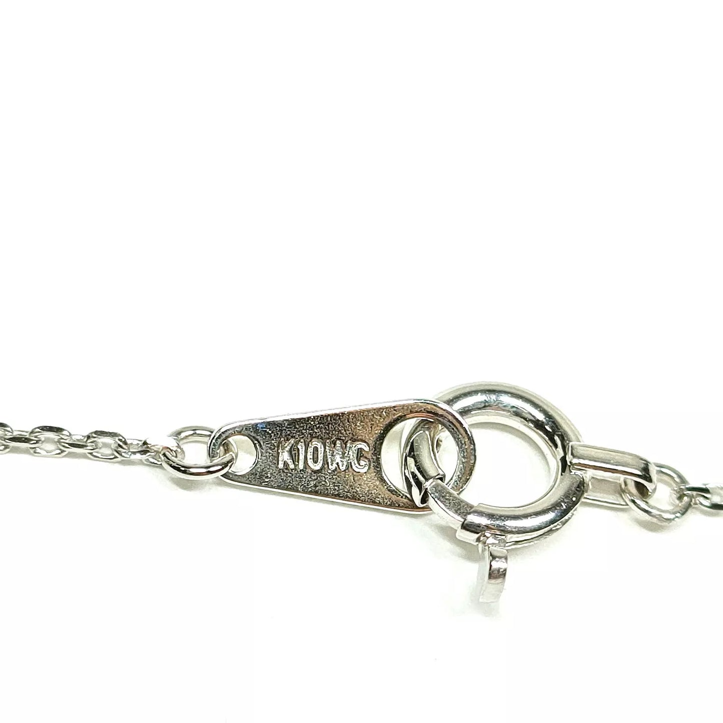 Original/Auth - Kette mit Anhänger - Weißgold - 10k / 417er Gold - 40,5 cm