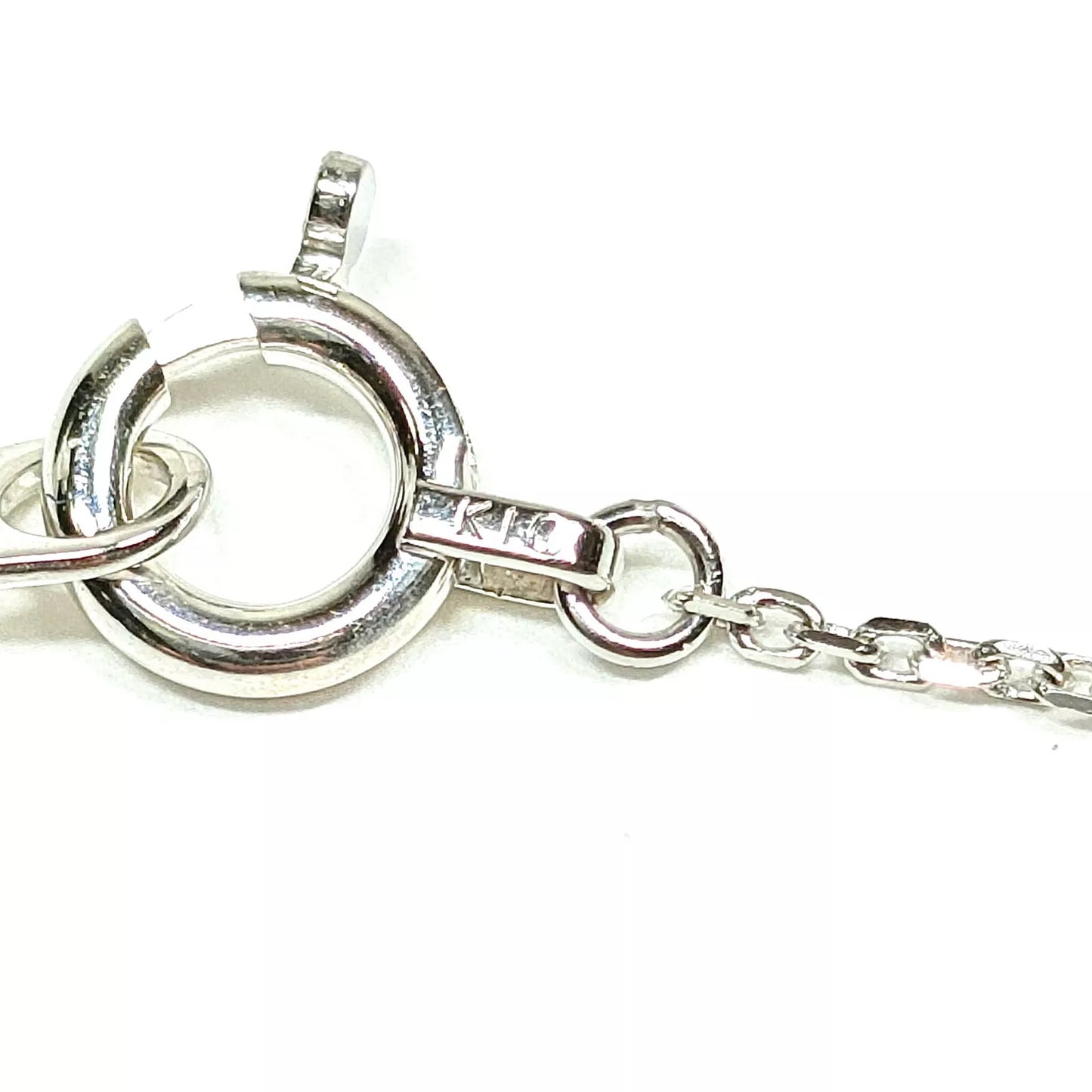 Original/Auth - Kette mit Anhänger - Weißgold - 10k / 417er Gold - 40,5 cm