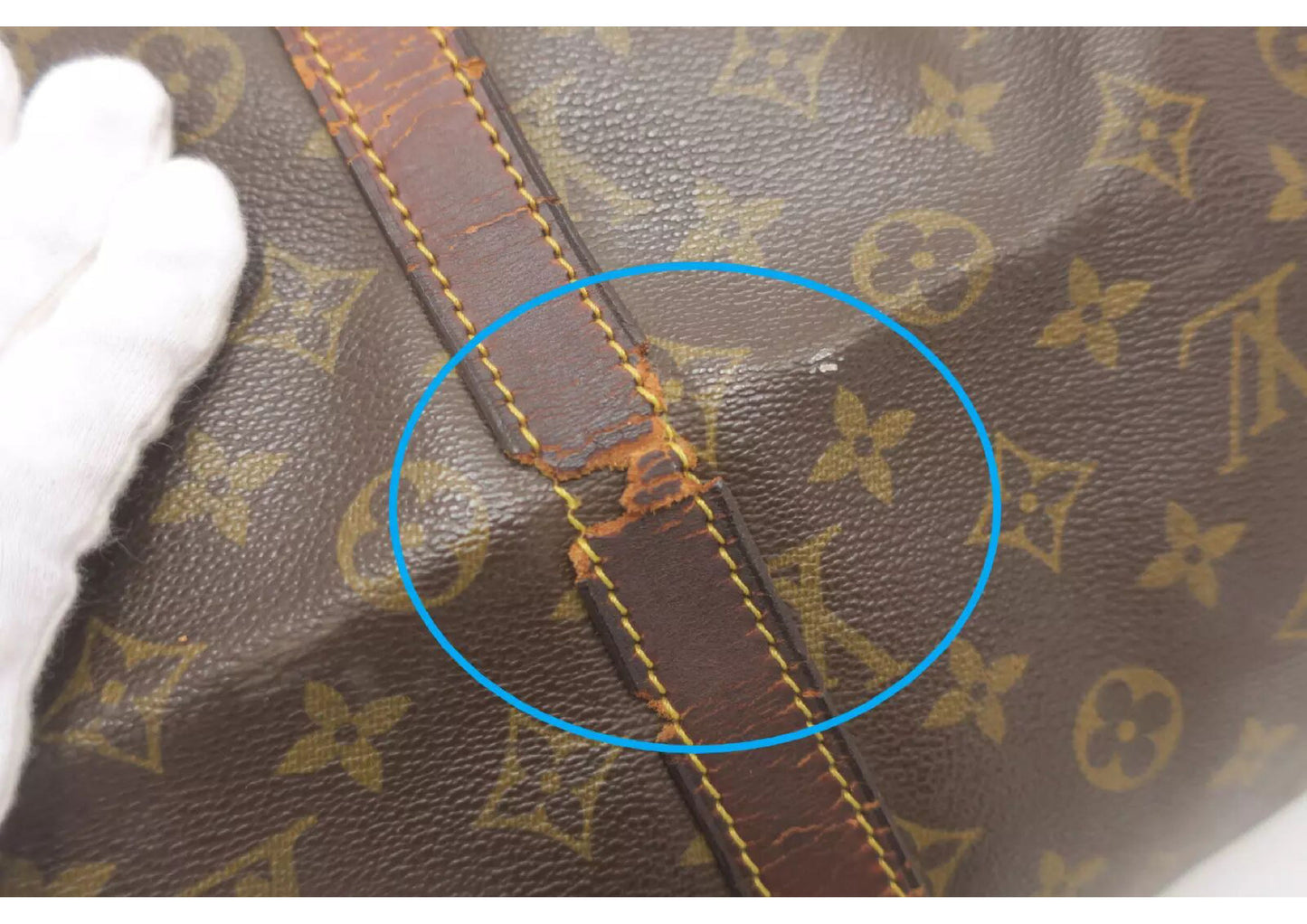 Original/Auth Louis Vuitton - Keepall Bandouliere 55 - Klassisch - Monogramm
