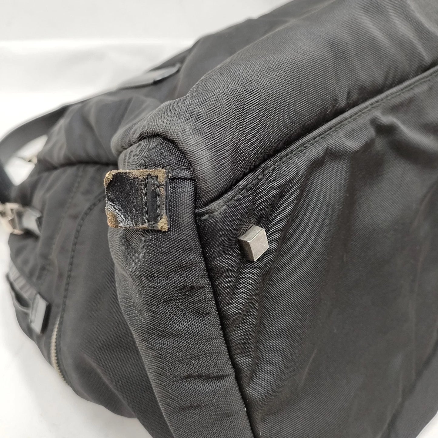 Original/Auth Gucci - Boston Bag 55 Schultergurt - Schwarz - Nylon / Leder