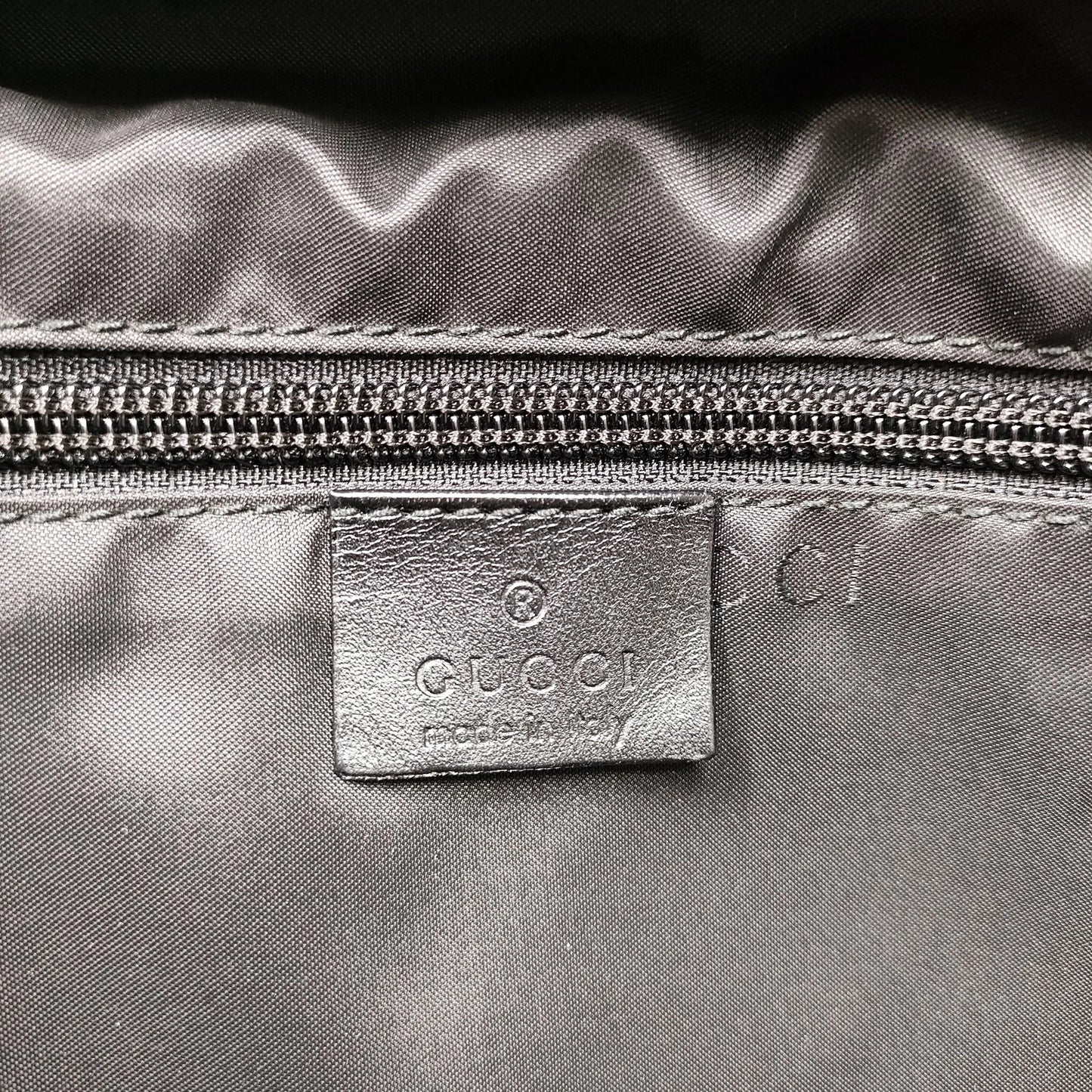 Original/Auth Gucci - Boston Bag 55 Schultergurt - Schwarz - Nylon / Leder