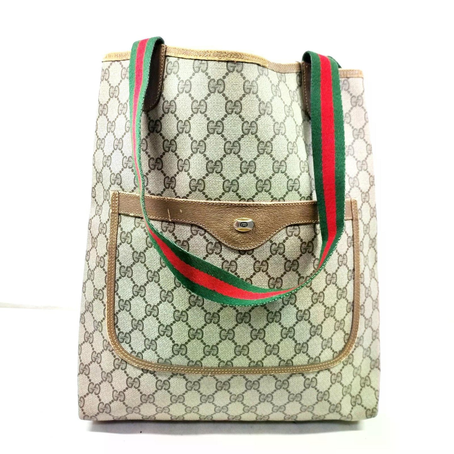 Original/Auth Gucci - Tote Bag Schultertasche - Klassisch - GG Supreme Sherry Line