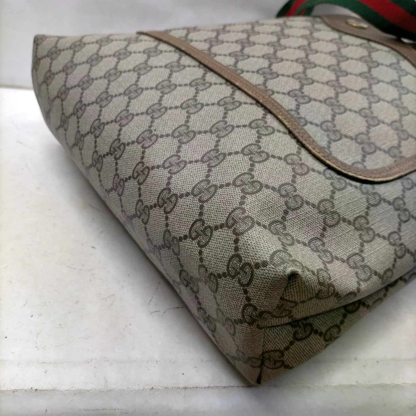 Original/Auth Gucci - Tote Bag Schultertasche - Klassisch - GG Supreme Sherry Line