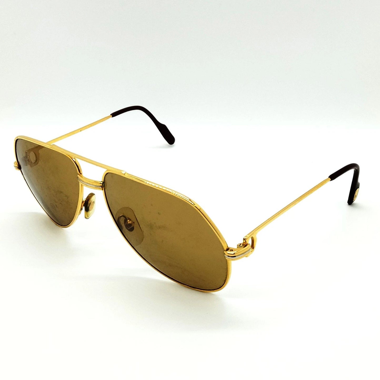 Original/Auth Cartier - Santos Dumont Vintage Sonnenbrille - Klassisch - 130
