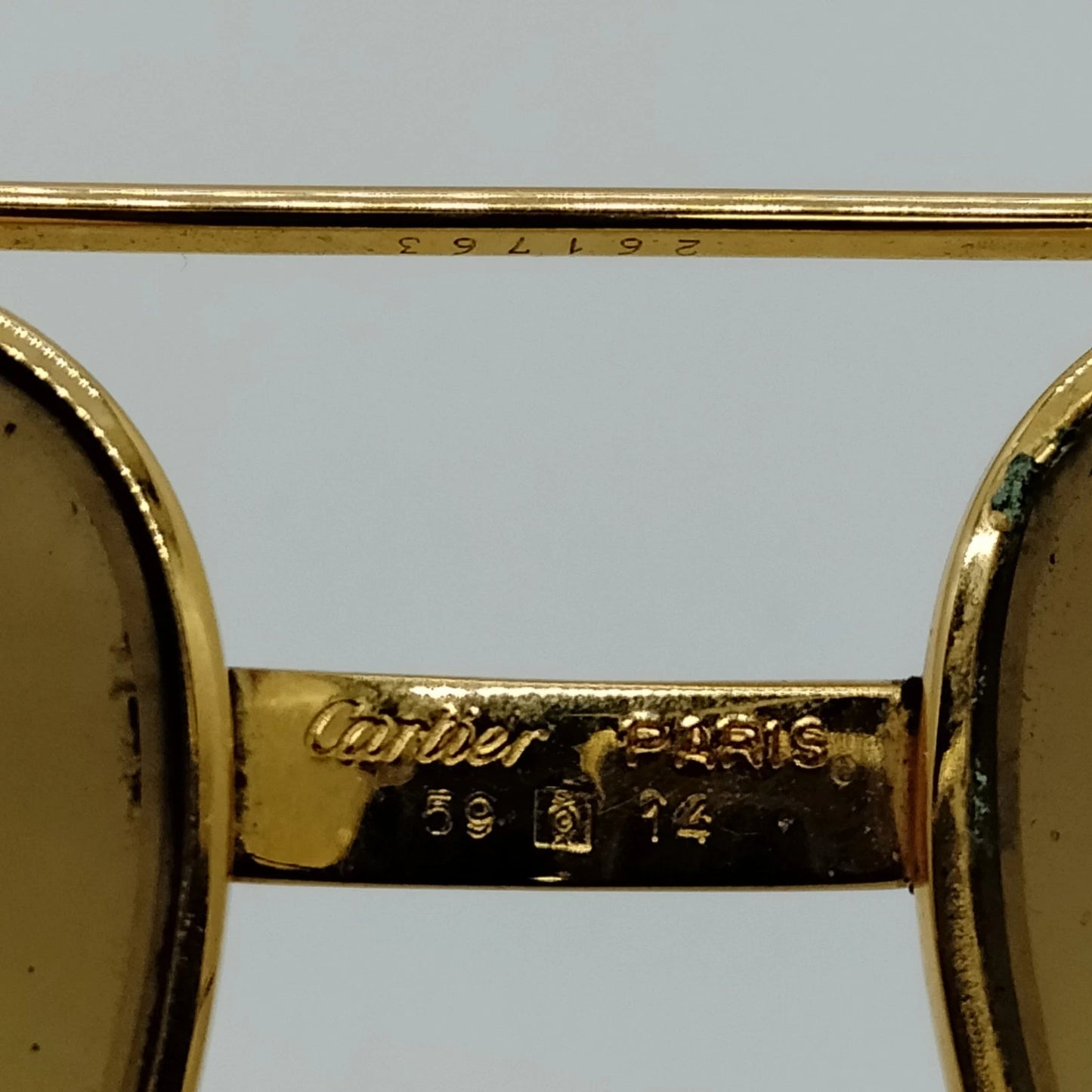 Original/Auth Cartier - Santos Dumont Vintage Sonnenbrille - Klassisch - 130