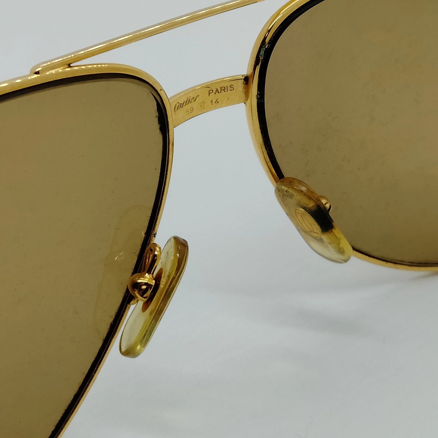 Original/Auth Cartier - Santos Dumont Vintage Sonnenbrille - Klassisch - 130