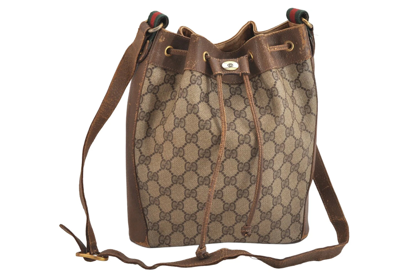 Original/Auth Gucci - Beutel Schultertasche - Klassisch - GG Sherry Line