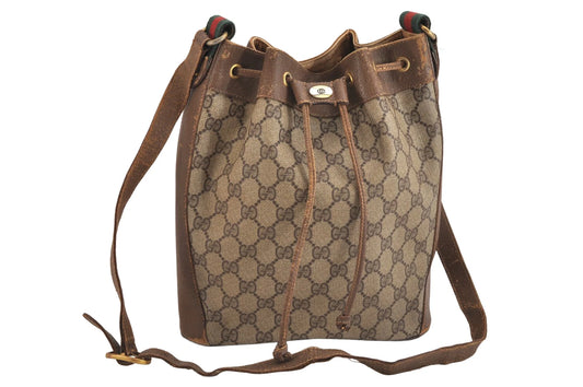 Original/Auth Gucci - Beutel Schultertasche - Klassisch - GG Sherry Line