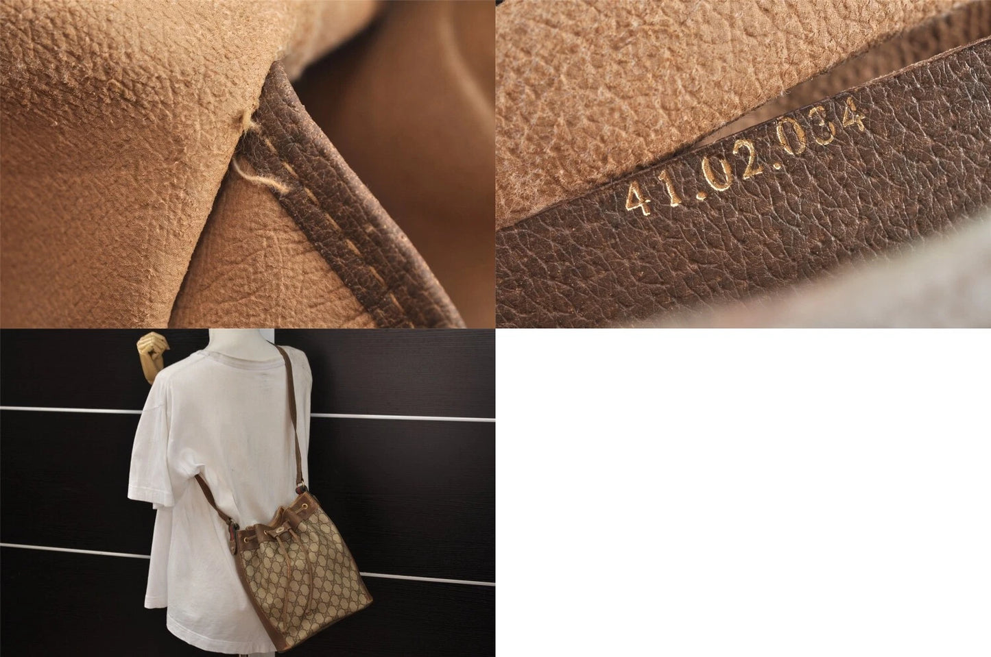 Original/Auth Gucci - Beutel Schultertasche - Klassisch - GG Sherry Line