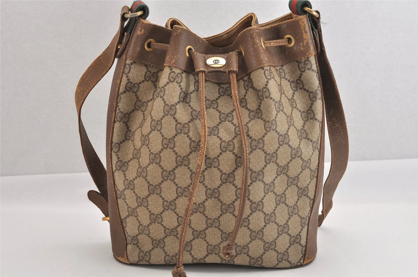 Original/Auth Gucci - Beutel Schultertasche - Klassisch - GG Sherry Line