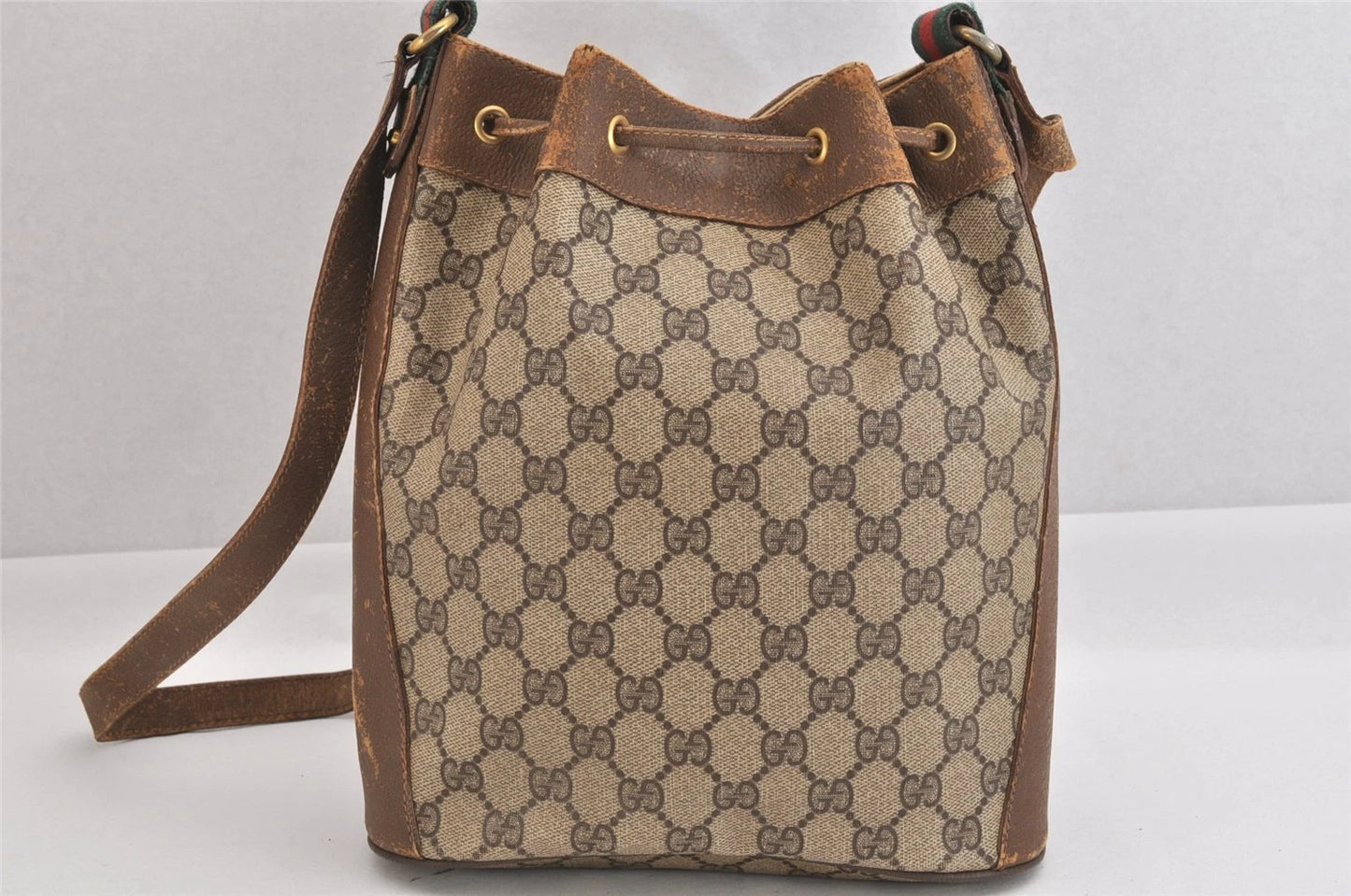 Original/Auth Gucci - Beutel Schultertasche - Klassisch - GG Sherry Line