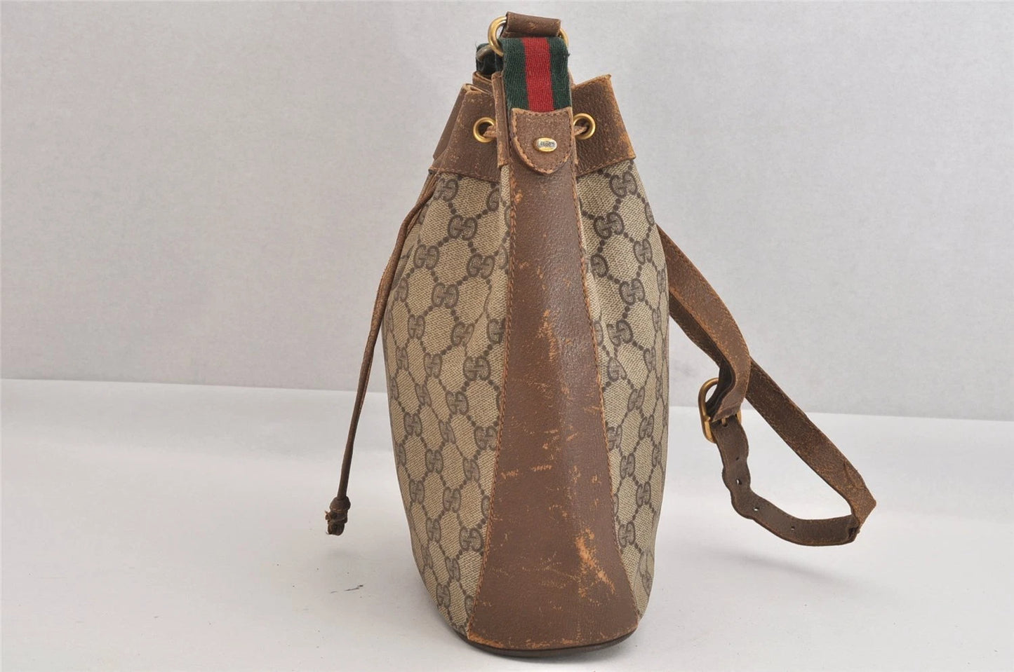 Original/Auth Gucci - Beutel Schultertasche - Klassisch - GG Sherry Line