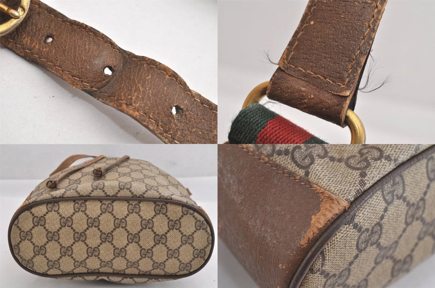 Original/Auth Gucci - Beutel Schultertasche - Klassisch - GG Sherry Line