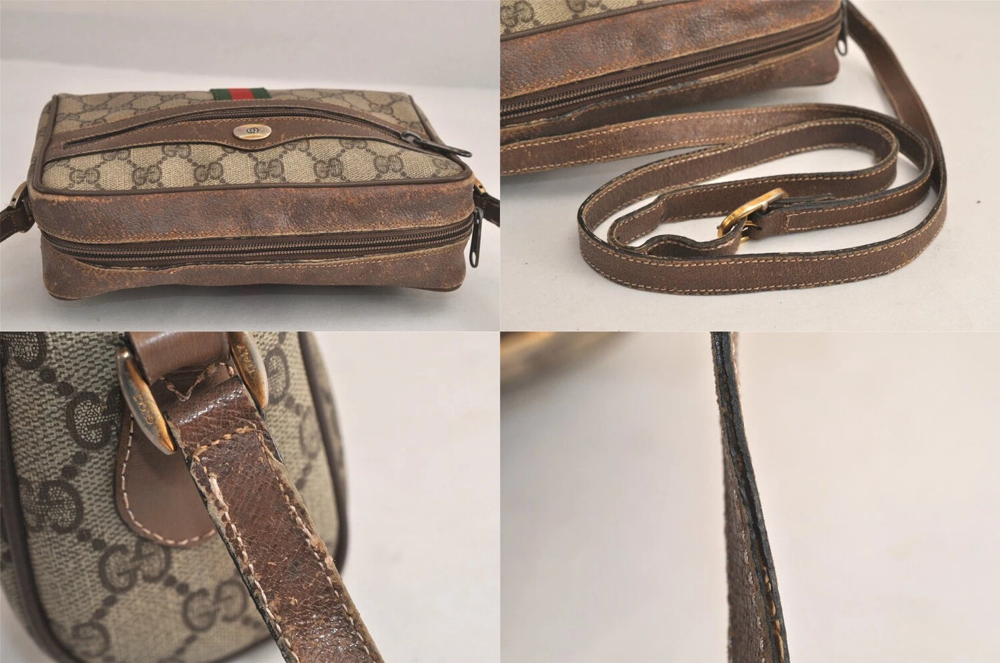 Original/Auth Gucci - Schultertasche / Shoulder bag - Klassisch - GG Sherry Line