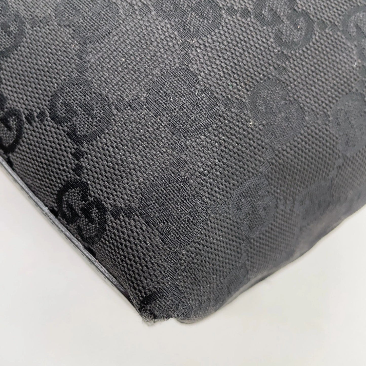 Original/Auth Gucci - Tote Bag Schultertasche - Klassisch - GG Canvas Schwarz