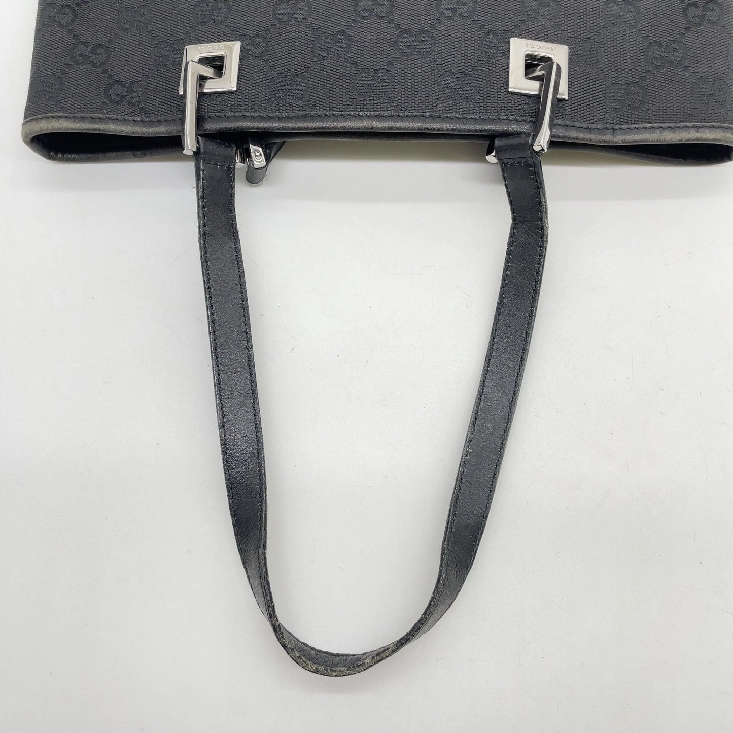 Original/Auth Gucci - Tote Bag Schultertasche - Klassisch - GG Canvas Schwarz