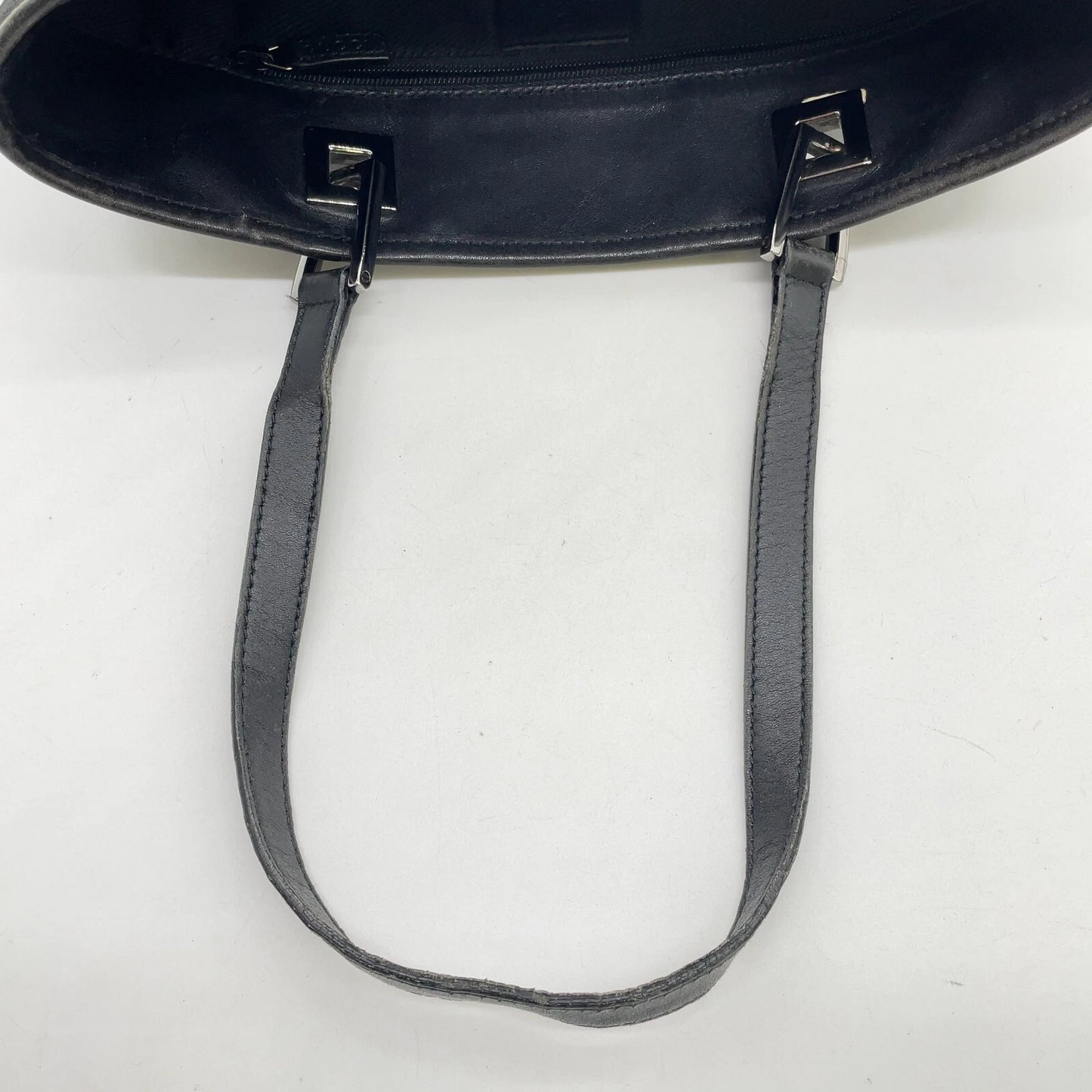 Original/Auth Gucci - Tote Bag Schultertasche - Klassisch - GG Canvas Schwarz