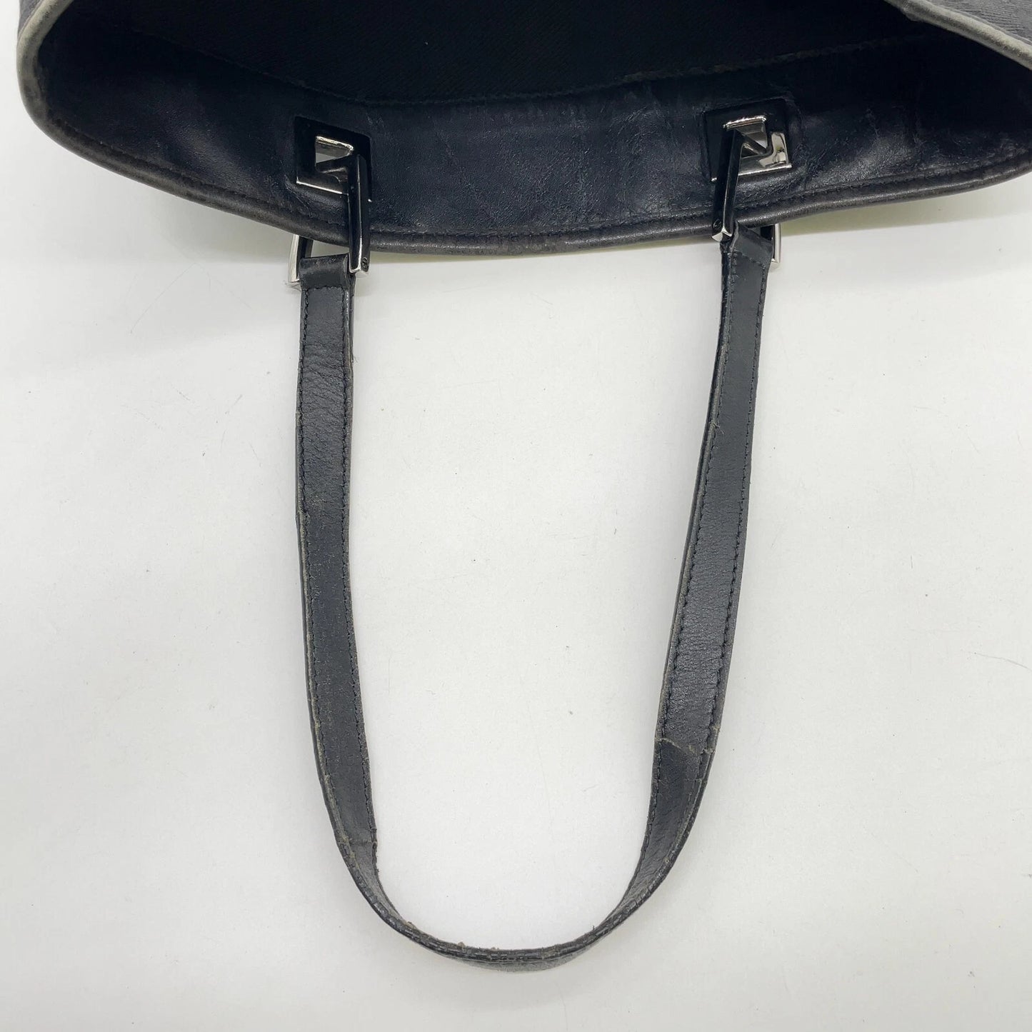 Original/Auth Gucci - Tote Bag Schultertasche - Klassisch - GG Canvas Schwarz