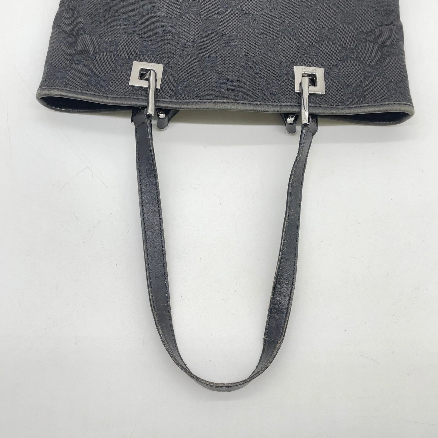 Original/Auth Gucci - Tote Bag Schultertasche - Klassisch - GG Canvas Schwarz