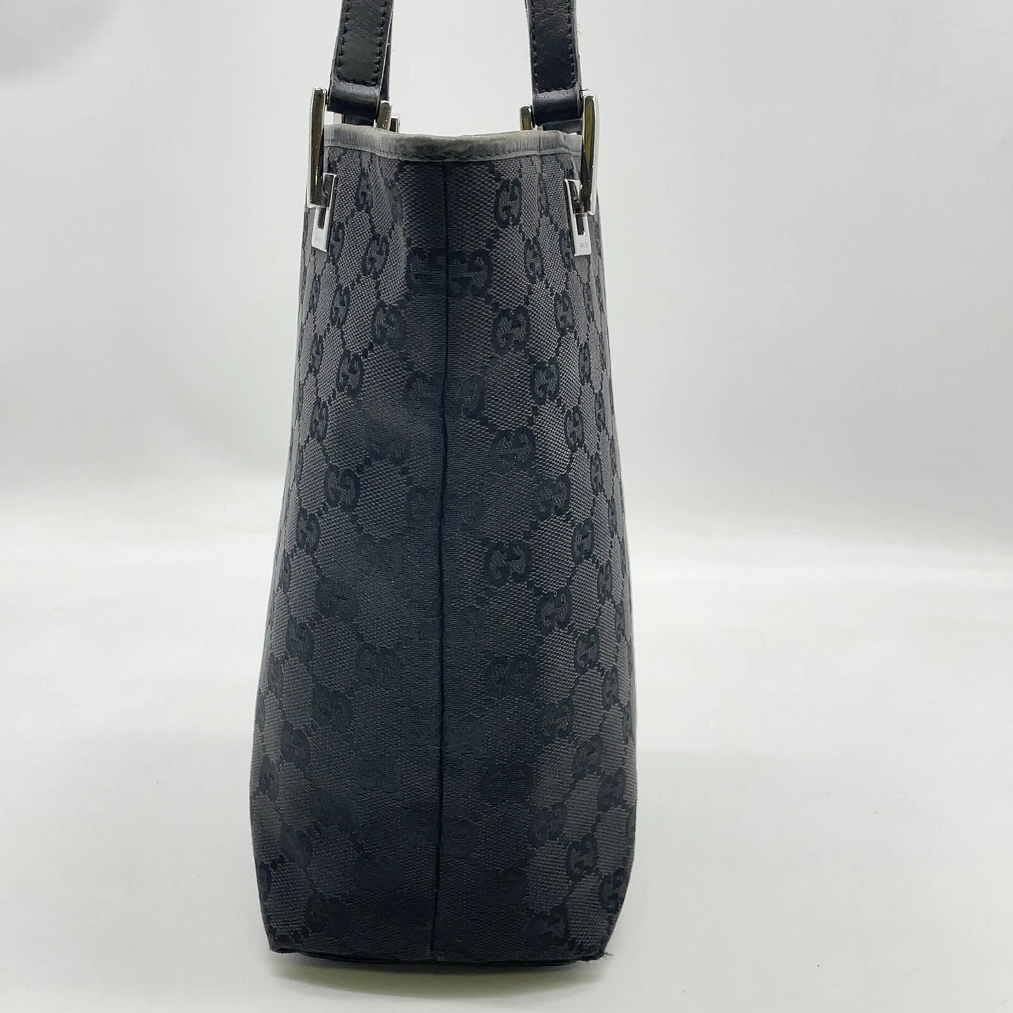 Original/Auth Gucci - Tote Bag Schultertasche - Klassisch - GG Canvas Schwarz