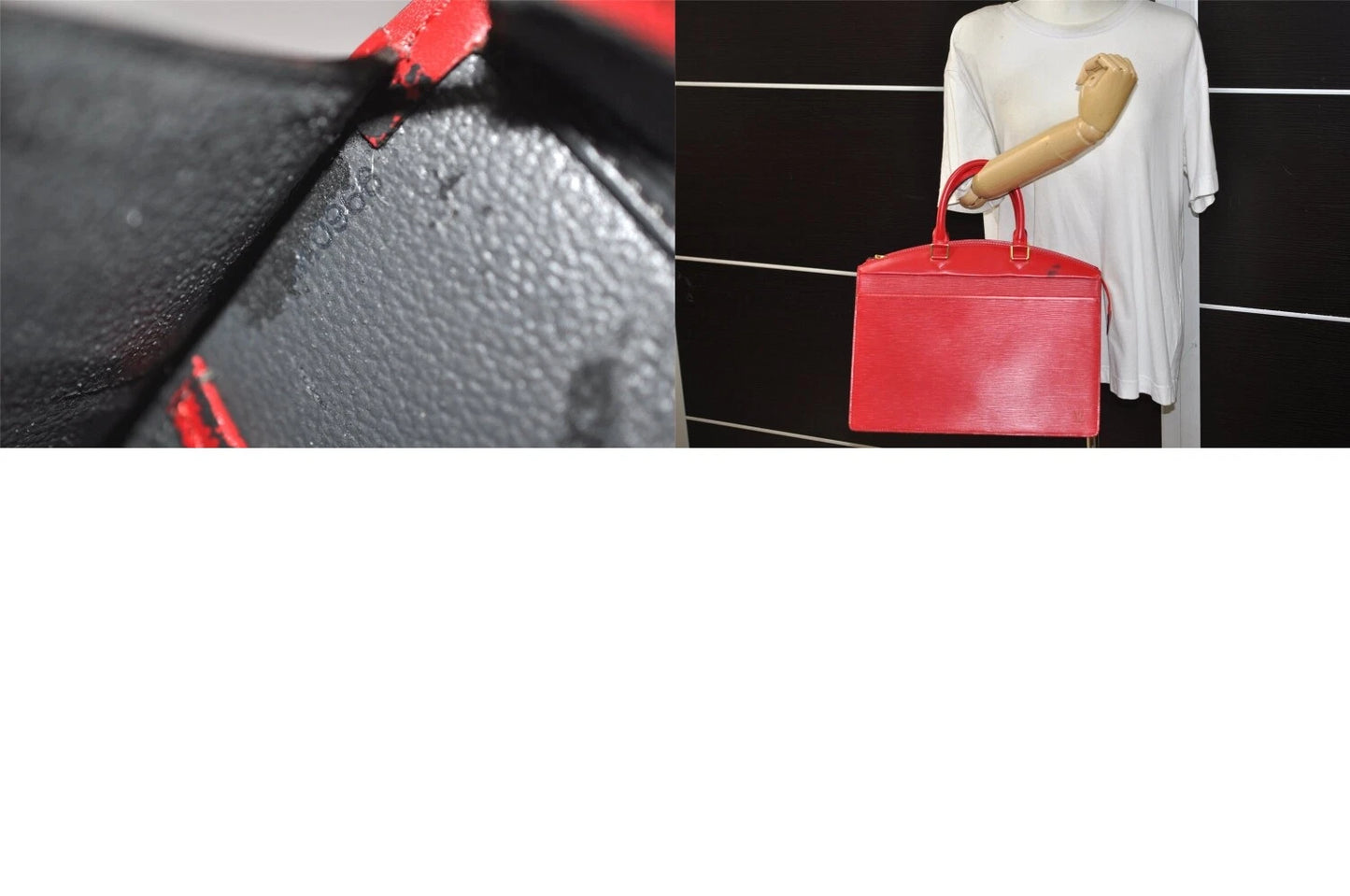 Original/Auth Louis Vuitton - Riviera Handtasche - Klassisch - Epi Rot