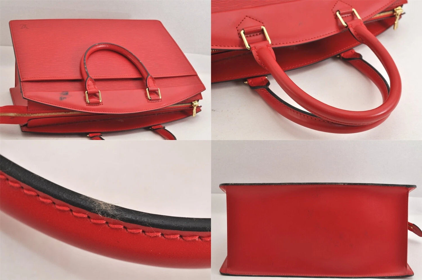 Original/Auth Louis Vuitton - Riviera Handtasche - Klassisch - Epi Rot